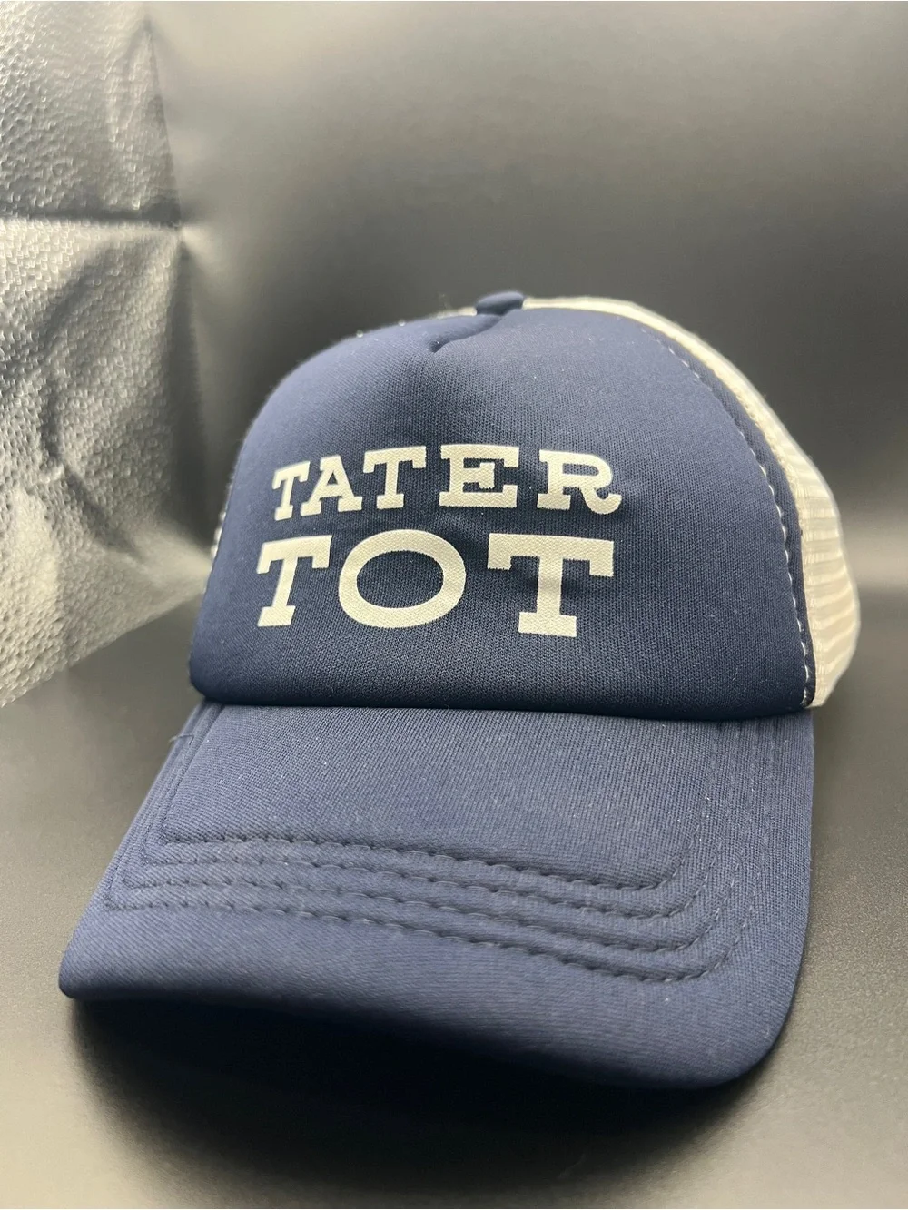 TATER TOT Navy & White Boys Youth Trucker Hat